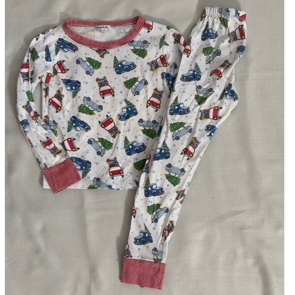 Magnolia Baby Pima Cotton Christmas Pajamas‎ size 8 - Picture 1 of 3